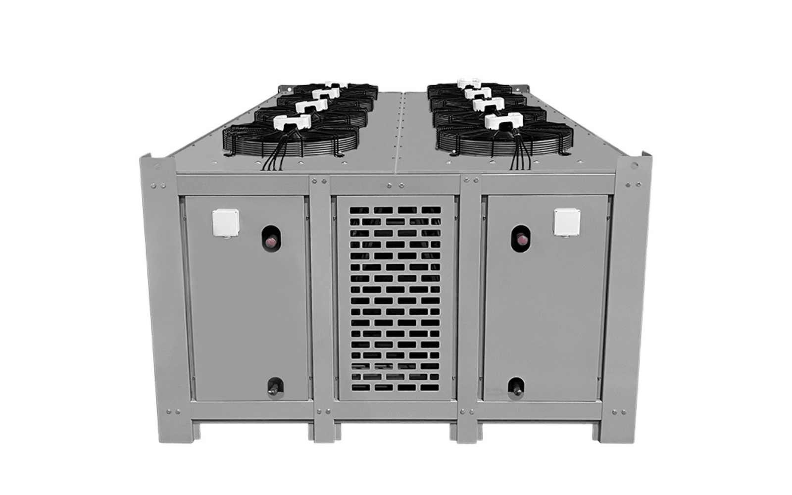 W-Type Dual Fans Air Cooled Condensers For Large Warehouse
